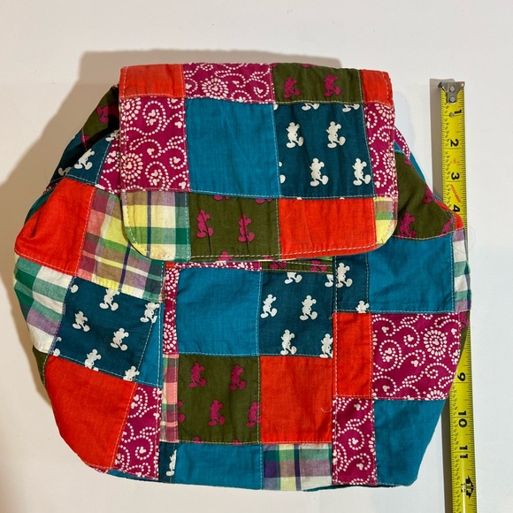 Disney Parks Mickey Patchwork Quilt Small Backpack - Picture 9 of 9